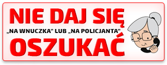 Baner “na wnuczka” i “na policjanta” mały