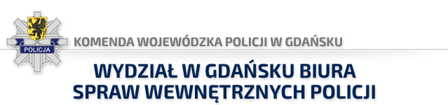 Komenda Wojewódzka Policji w Gdańsku - LOGO, wydział w gdańsku biura spraw wewnętrznych policji