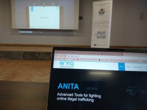 Na zdjęciu widoczna jest pierwsza prezentacja działania systemów tworzonych w ramach międzynarodowego projektu „ANITA&quot;