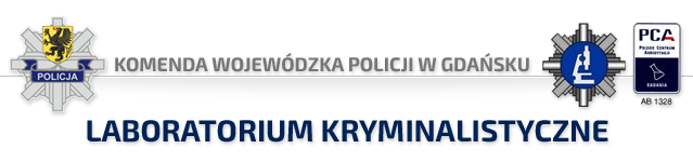 Komenda Wojewódzka Policji w Gdańsku - LOGO, Laboratorium Kryminalistyczne