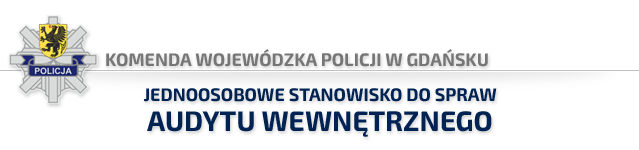 Komenda Wojewódzka Policji w Gdańsku - LOGO, jednoosobowe stanowisko do spraw audytu wewnętrznego