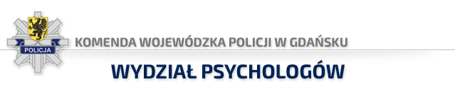 Komenda Wojewódzka Policji w Gdańsku - LOGO, wydział psychologów