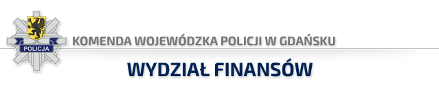 Komenda Wojewódzka Policji w Gdańsku - LOGO, wydział finansów