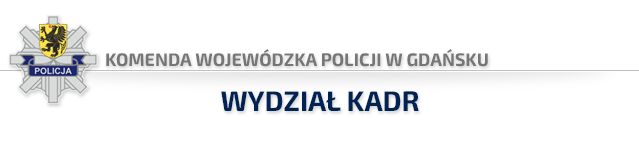 Komenda Wojewódzka Policji w Gdańsku - LOGO, wydział kadr i szkolenia