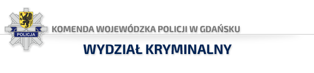 Komenda Wojewódzka Policji w Gdańsku - LOGO, wydział kryminalny