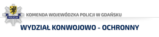 Komenda Wojewódzka Policji w Gdańsku - LOGO, wydział konwojowo-ochronny
