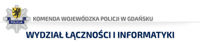 Komenda Wojewódzka Policji w Gdańsku - LOGO, wydział łączności i informatyki