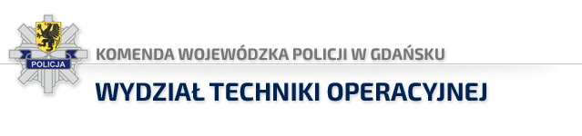 Komenda Wojewódzka Policji w Gdańsku - LOGO, wydział techniki operacyjnej