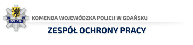 Komenda Wojewódzka Policji w Gdańsku - LOGO, zespół ochrony pracy