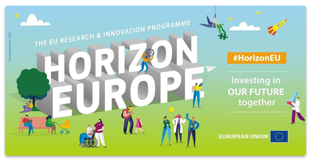 Projekt Horyzont Europa top graficzny, logo projektu