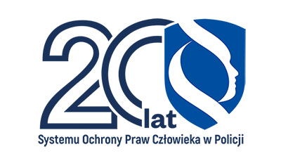 Logo 20-LECIA SYSTEMU OCHRONY PRAW CZŁOWIEKA W POLICJI 