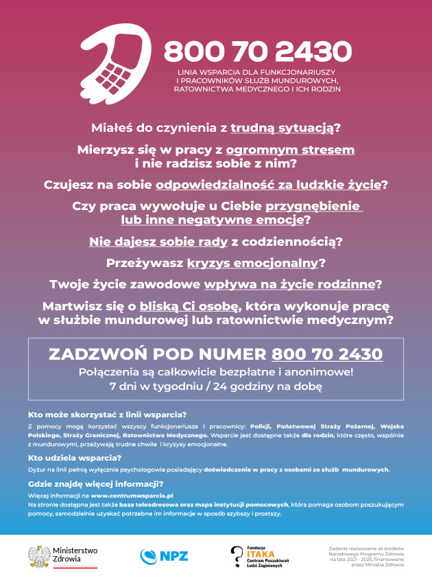 Linia wspracia plakat, teksto dostępny cyforwo znajduje się w pliku poniżej.