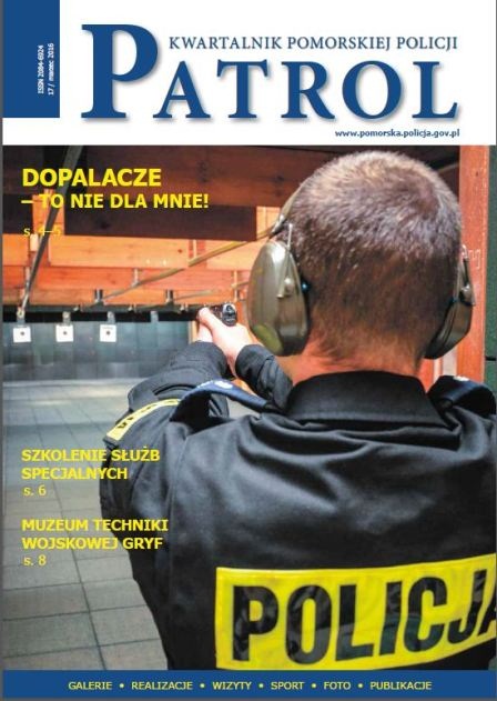 Kwartalnik Pomorskiej Policji Patrol - numer 1/2016 plik PDF do pobrania
