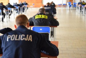 policjanci w  trakcie zawodów