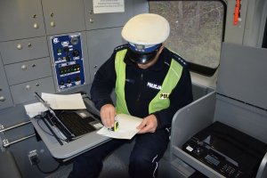 Policjanci w trakcie działań