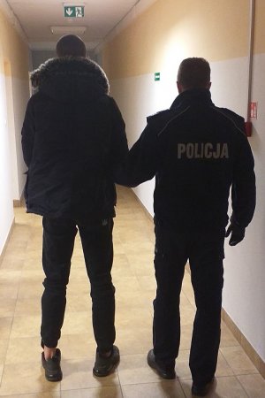 policjant i zatrzymany