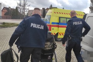 policjanci i zatrzymany