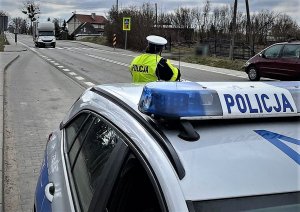 policjant rd w trakcie pracy