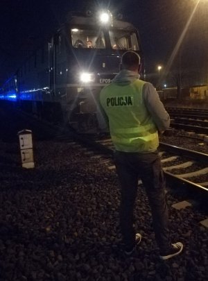 policjant i pociąg