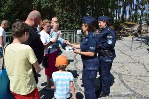 policjanci na plażach w ramach akcji plaża