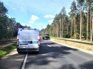 policjanci pracowali na miejscu wypadku