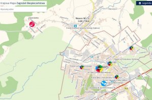 mapa zagrożeń bezpieczeństwa z terenu Lęborka