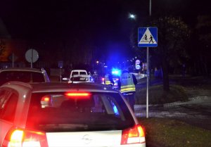 policjanci pracowali na miejscu wypadku drogowego