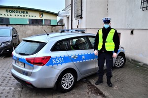 Policjant, który zatrzymał nietrzeźwą kierującą