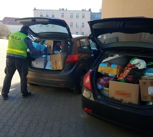 policjanci zorganizowali zbiórkę dla Ukraińców