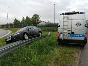 policjanci pracowali na miejscu wypadku