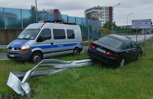 policjanci pracowali na miejscu wypadku