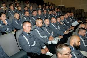 policjanci podczas święta policji w Kościerzynie