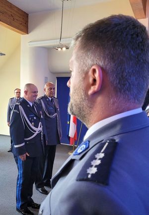 policjanci podczas obchodów Święta Policji