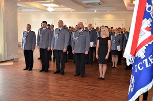 policjanci w trakcie obchodów święta Policji