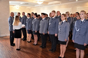 policjanci w trakcie obchodów święta Policji