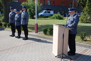 policjanci podczas obchodów święta Policji