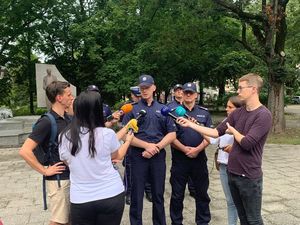 policjanci nagrodzeni podczas konferencji