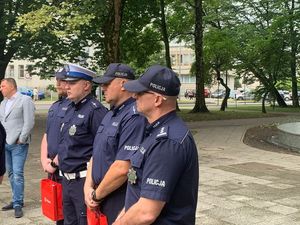 policjanci nagrodzeni podczas konferencji