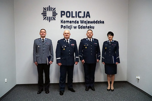 Komendant Wojewódzki Policji w Gdańsku nadinsp. Andrzej Łapiński wręczył rozkazy personalne na trzy stanowiska kierownicze.