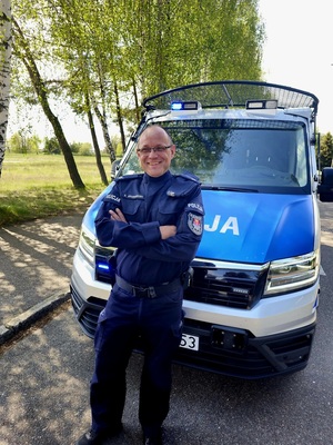 Policjant, który podjął interwencję w czasie wolnym od służby