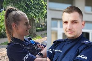 policjanci, którzy uratowali 19 latkę