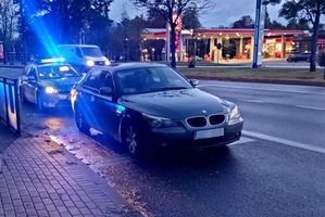 kontrola drogowa podczas akcji trzeźwość i zatrzymany kierowca bmw