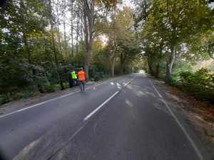 policjanci podczas komisji badania wypadków