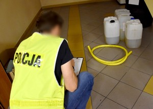 Policjanci podczas czynności