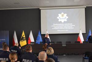 Policjanci podczas szkolenia