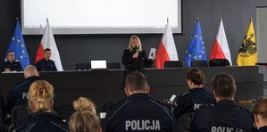 Policjanci podczas szkolenia