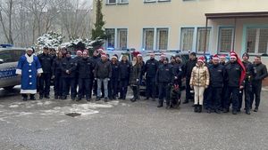 Policjanci podczas akcji charytatywnej