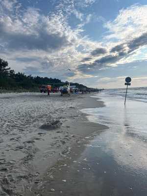 akcje służb na plaży