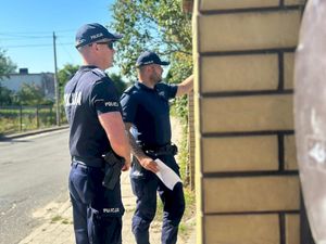 Policjanci podczas działań