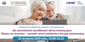 plansza z zaproszeniem na webinarium